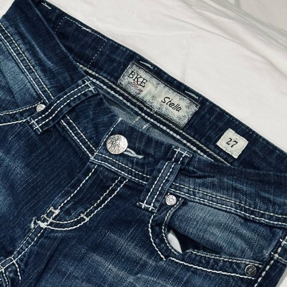 ππΈ BUCKLE BKE Stella Bootcut Jeans | 27R |β Dark Wash Stretch Denim 2000s - Picture 6 of 6